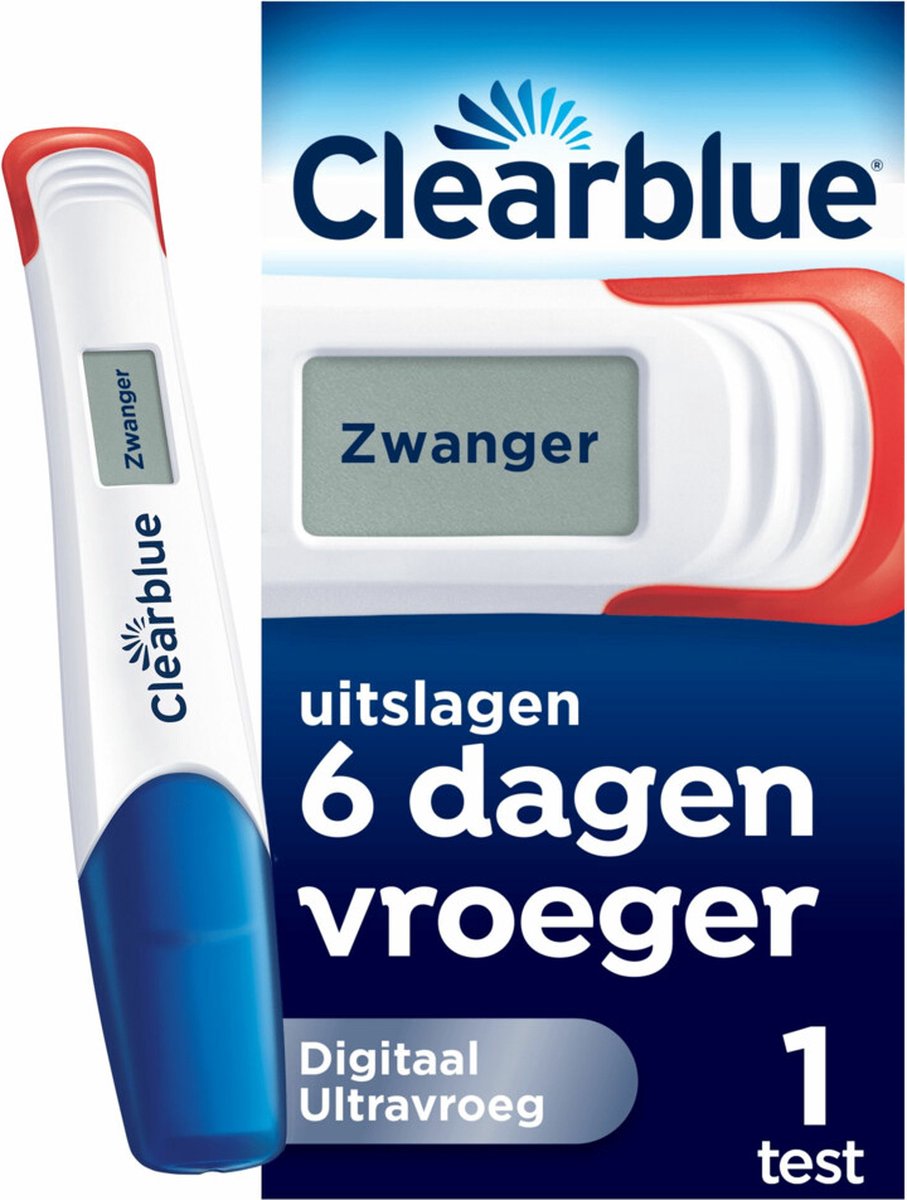 Goedkoopste 6x Clearblue Zwangerschapstest Ultravroeg Digitaal