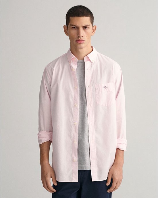 Gant Reg Shirt Met Lange Mouwen Roze M Man