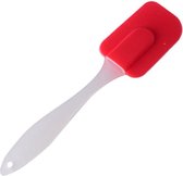 Siliconen Spatel - Rood - 22,5 cm - Deegschraper Kunststof - Siliconen Pannenlikker - Siliconen Bakspatel