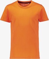 Unsigned basic jongens T-shirt oranje - Maat 134/140