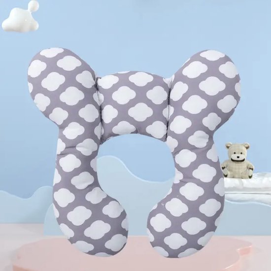 Baby Maxi Cosi Steun Kussen - Wolken - Neksteun voor Baby's - Steunkussen voor Reiswieg - MaxiCosi Steunkussen - Slaapkussen MaxiCosi - Neksteun voor Baby in de Auto - Babystoel Nek Steun - Slaapkussen - Autostoel Nekkussen / Nek Kussen van Koeka — afbeelding 2