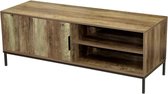 Bol.com Urban Living - TV-meubel - Industrieel Dressoir - Joya - 120x40x45cm - Hout met Metalen Onderstel aanbieding