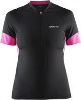 Craft Velo fietsshirt - Maat S - dames zwart/paars