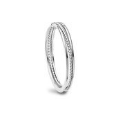 Silventi 983200117-53 Stalen Ring met Koord - 6mm Breed - Maat 53 - Stainless Steel - Zilverkleurig