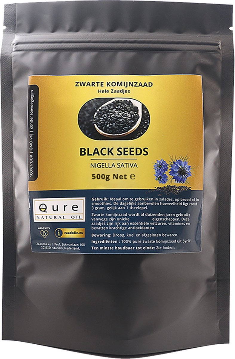 Goedkoopste Zwarte Komijnzaad 500 gram | Nigella Sativa Zaad | Zwarte Komijn | Black Seed