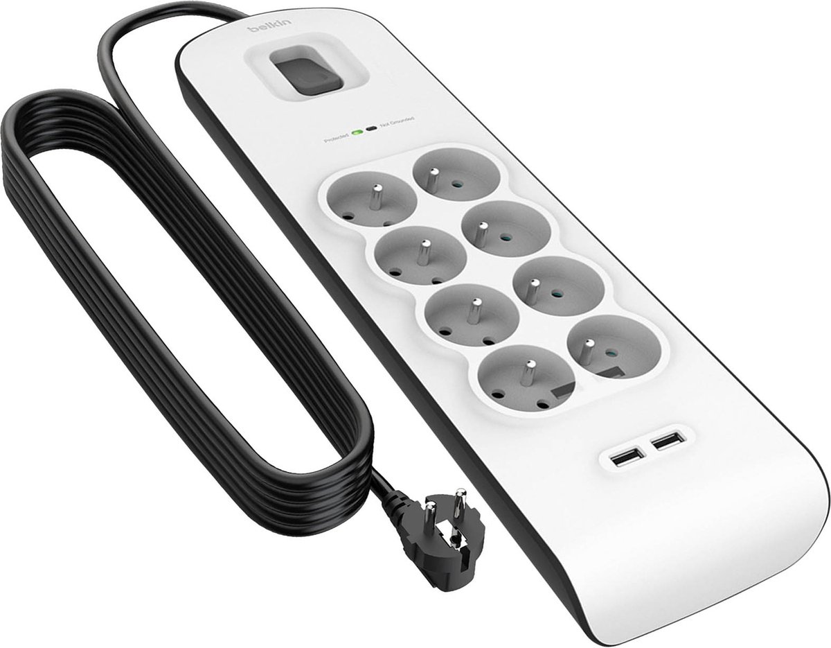 Belkin BSV804ca2M 2m Wit