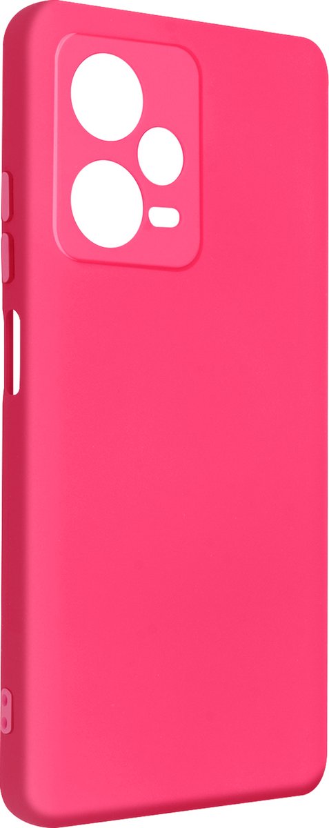 Avizar Soft-Touch Hoesje voor Redmi Note 12 Pro 5G Serie Fast Cover Antislip, Fuchsia