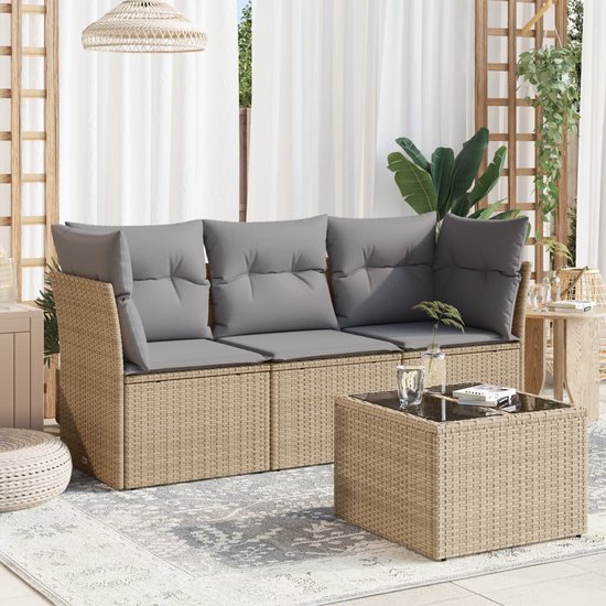 vidaXL-4-delige-Loungeset-met-kussens-poly-rattan-beige