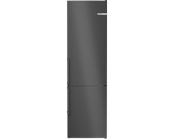 Bosch KGN39VXCT - Serie 4 - Koelkast - Koel-vriescombinatie - Zwart - Total No Frost nooit meer je vriezer ontdooien - VitaFresh houd etenswaren langer vers met extra ruime vershoudlades - Led verlichting - Energielabel C