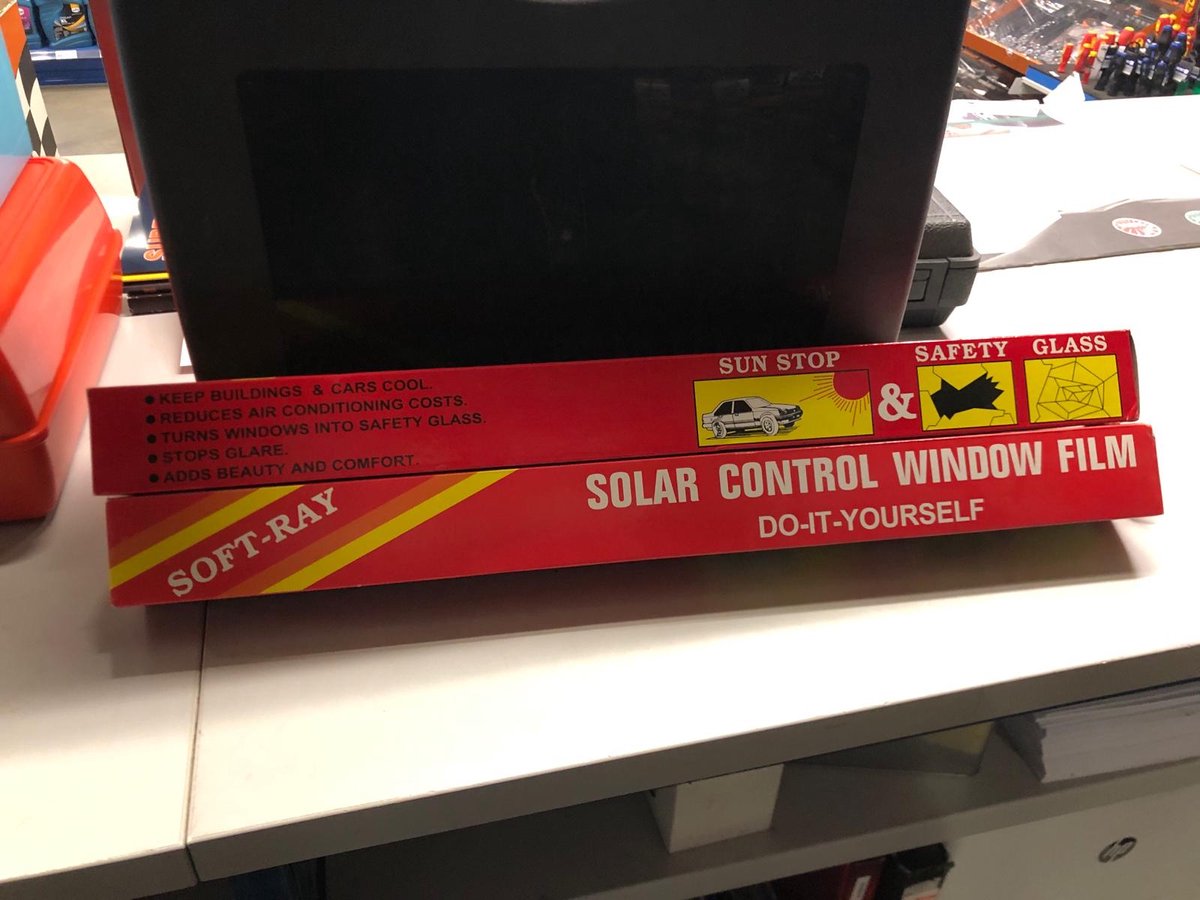 2 pack Soft-ray solar control raam folie