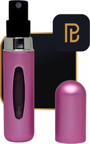 PerfumeBuddy - The Mini Buddy® - Parfum Verstuiver - Mini Parfum Flesje - Hervulbaar - Reisflesje - Parfum Verstuiver Navulbaar - 5ML – Licht Roze