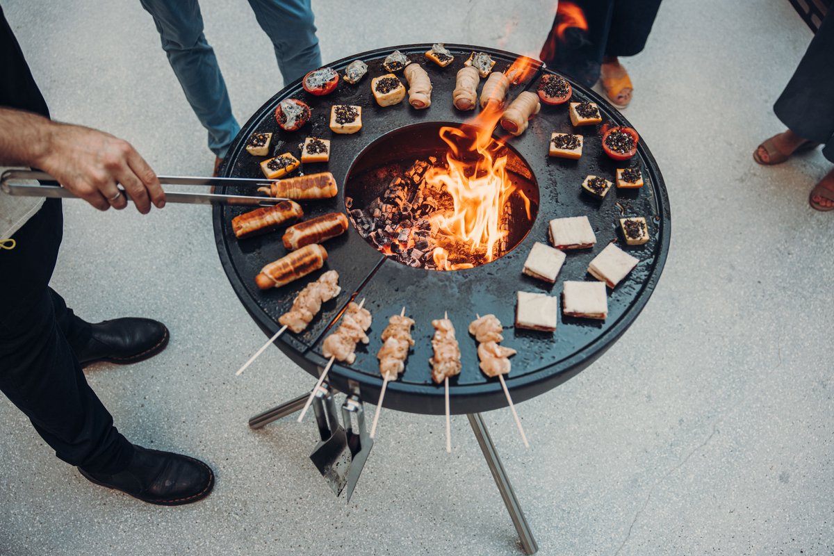 Höfats Bowl 70 Fire Bowl Plancha Set High