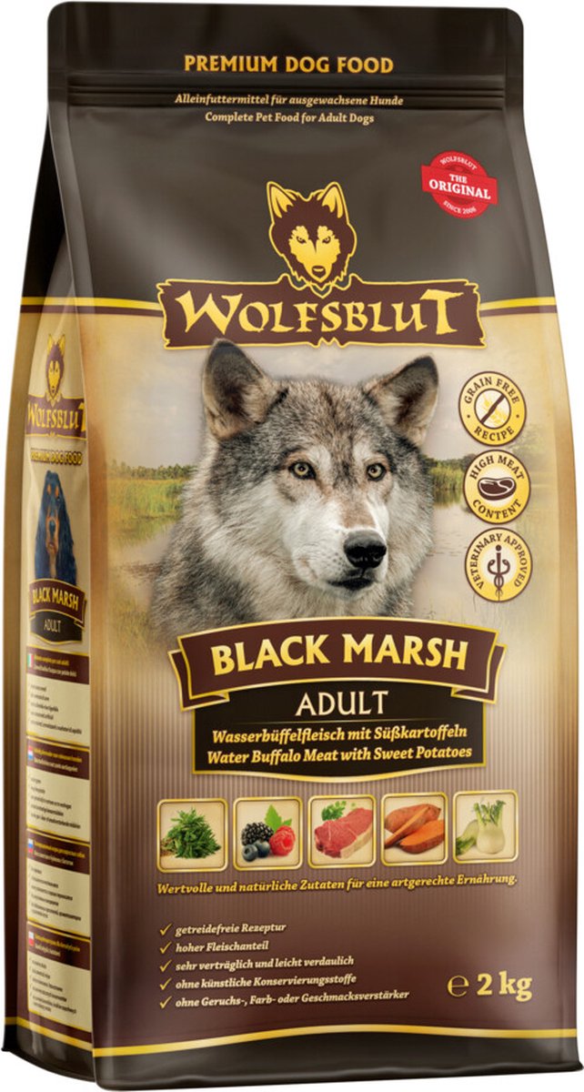 Wolfsblut Wolfsblut Hondenvoer Adult Black Marsh 2 kg