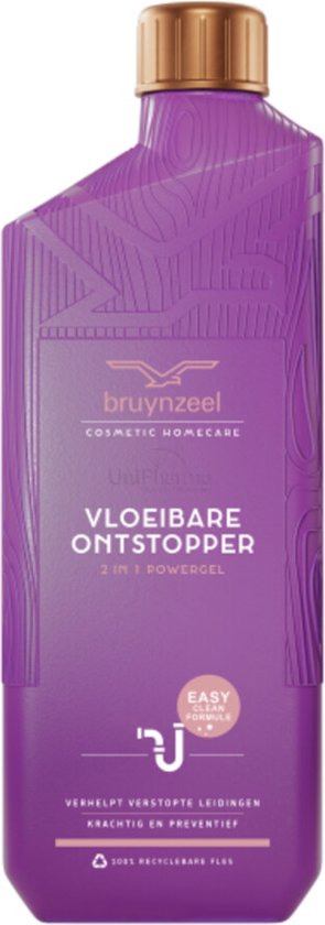 Foto: Bruynzeel ontstopper vloeibaar 2 in 1 powergel 1 liter