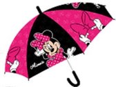 Paraplu Minnie - 43,5 cm doorsnede - ideaal voor de kinderen - Roze met zwart