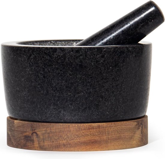 Inno Cuisinno Vijzel met stamper van graniet Per stuk