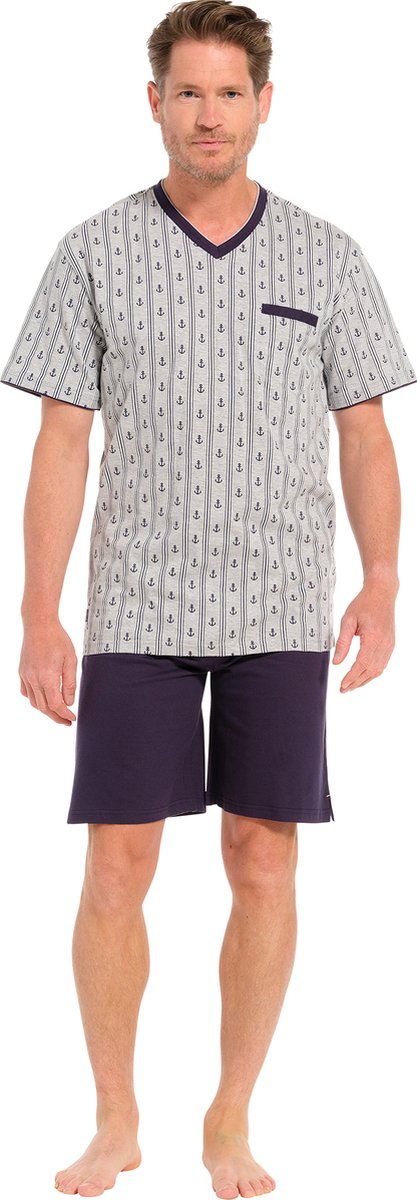 Pastunette heren shortama 33241-620-2 - Grijs - L/52
