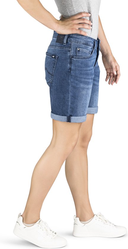 Mustang Bermuda court femme régulier/droit Blauw