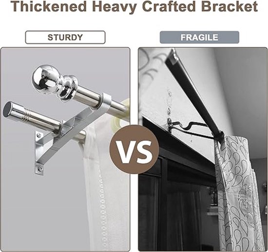 gordijnroede kledingstang, douchegordijnstang, extra lang