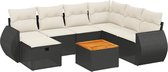 vidaXL-8-delige-Loungeset-met-kussens-poly-rattan-zwart