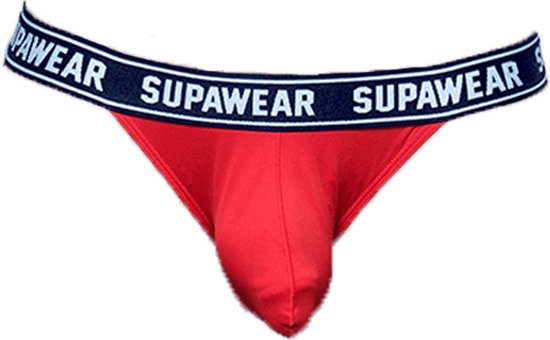 Supawear WOW Jockstrap Red - MAAT S - Heren Ondergoed - Jockstrap voor Man - Mannen Jock