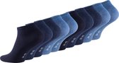 10 paires de Chaussettes basses Blauw mix - Taille 43-46