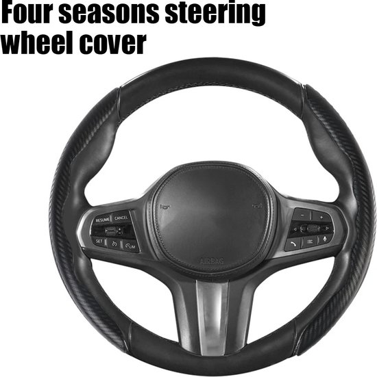 Koolstofvezel Leer D Vorm Auto Stuurhoes Auto Styling Accessoires Voor Suzuki Voor Swift 2017-2022 Sport Alle seizoenen (Color : WHITE Koolstofvezel Leer D Vorm Auto Stuurhoes Auto Styling Accessoires Voor Suzuki Voor Swift 2017-2022 Sport Alle seizoenen (Color : WHITE