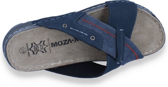 Mode-Mania Heren Slipper Blauw BLAUW