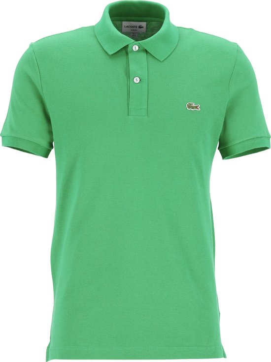 Lacoste - Poloshirt Pique Mid Groen - Slim-fit - Heren Poloshirt Maat S