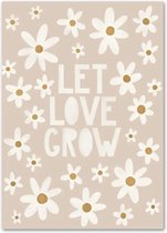 Poster - kinderkamer - wanddecoratie - bloemen - 30x40cm - babykamer - meisje/jongen - muurdecoratie - babyshower - cadeau - kraamcadeau