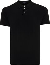 TRESANTI | TREVOR I Basic gebreide polo katoen cashmere | zwart | Size S