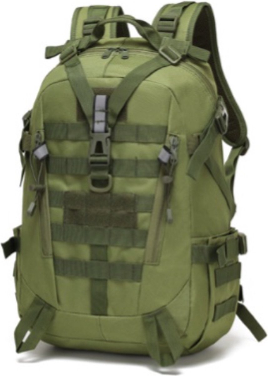 MIRO Rugzak - Backpack - Multifunctioneel - Grote Capaciteit - 40 Liter - Extra Ventilatie - Waterdicht - Oxford - Groen