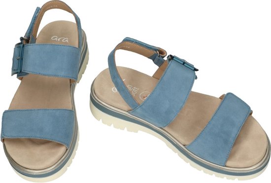 Ara -Dames - blauw licht - sandalen - maat 42