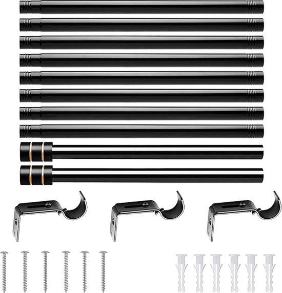 gordijnroede kledingstang, douchegordijnstang, extra lang