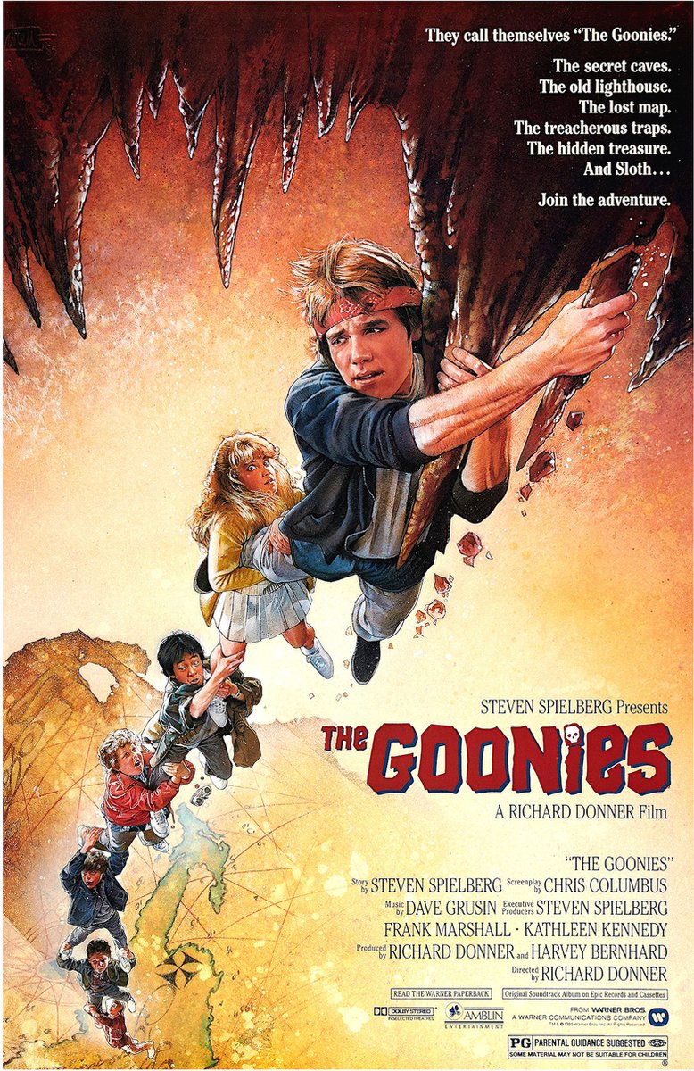 karo-art Poster - The Goonies, Originele Filmposter, Premium Print, Professioneel Fotopapier Multikleur