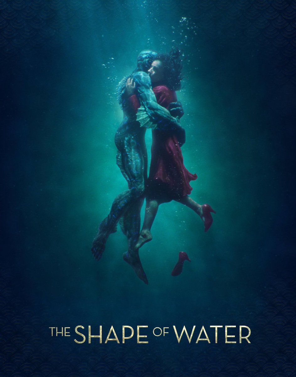 karo-art Poster - The Shape of Water, Oscar winnaar, Guillermo Del Toro film, Originele Filmposter, Premium Print, Professioneel Fotopapier Multikleur