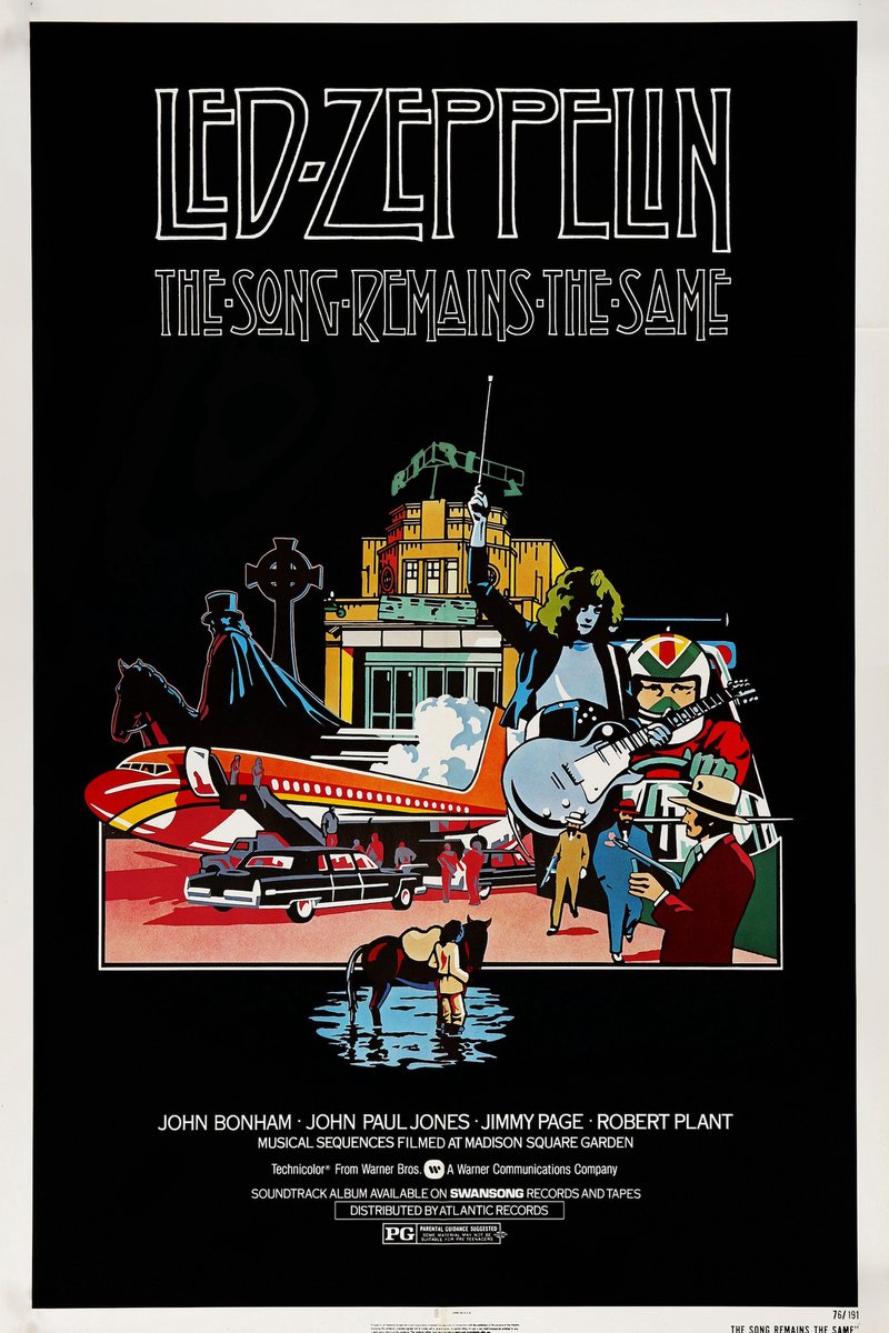 karo-art Poster - Led Zeppelin, The Song Remains The Same, originele filmposter Multikleur