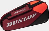 Dunlop - CX-Club 3RKT - Sac à raquettes -Noir/Rouge