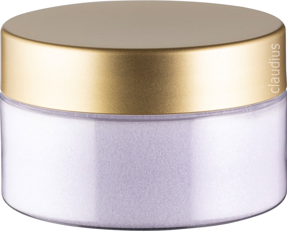 Scrubzout Lavendel - 300 gram - Pot met luxe gouden deksel - Hydraterende Lichaamsscrub