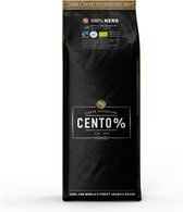 Cento% Nero - Grains de café torréfiés foncés - 750 grammes - Biologique et Fairtrade - 100% Arabica
