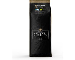 Cento% Nero - Donker gebrande koffiebonen - 750 gram - Biologisch & Fairtrade - 100% Arabica