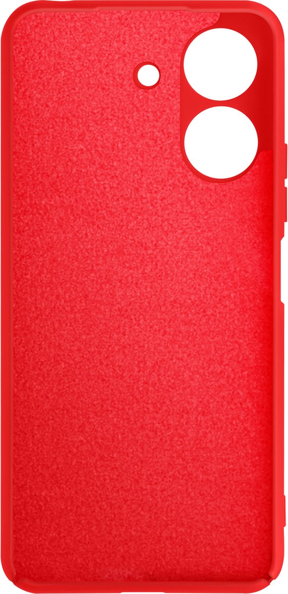 Avizar Case Geschikt voor Xiaomi Redmi 13C Semi-stijve Soft-touch Matte, Rood