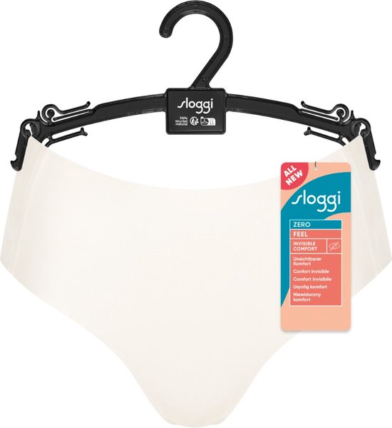 sloggi ZERO Feel 2.0 High waist Dames Onderbroek - SILK WHITE - Maat L