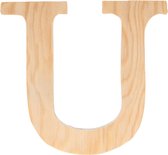 Artemio houten letter U 11.5 cm