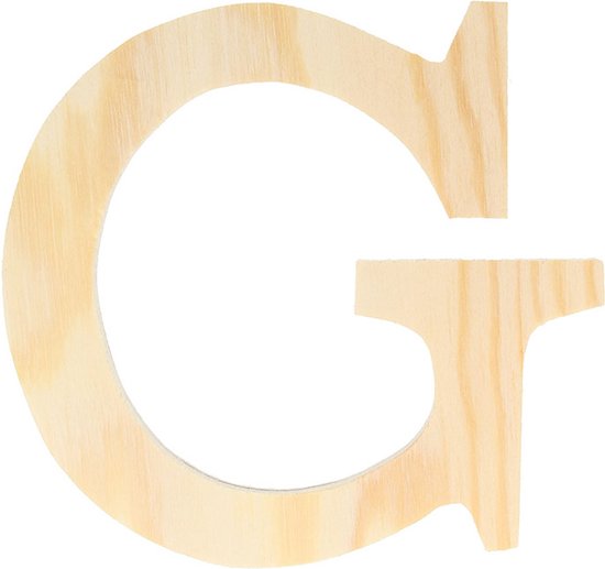 Artemio houten letter G 11.5 cm