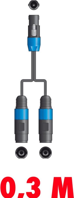 2,5 Meter Speakon LAUTSPRECHERKABEL 2,5² Mm Mit Neutrik NL2FXX Steckern