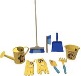 outils de Jardin pour enfants - pelle - chauves-souris - balai - pelle et bidon et gants de jardin pour enfants
