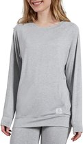 Tom Tailor Homewear top - 821 Grey - maat 42 (42) - Dames Volwassenen - Viscose- 64148-6085-821-42