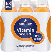 Sourcecy® | 6x50cl Eau vitaminée mangue/goyave | carbonaté | boisson gazeuse aux fruits