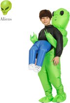 B.O.S. Et-Aliens Opblaasbare Kostuum - Eng Monster -Alien ontvoering - Kinderen - Carnaval Festival - Kinderen Kleding